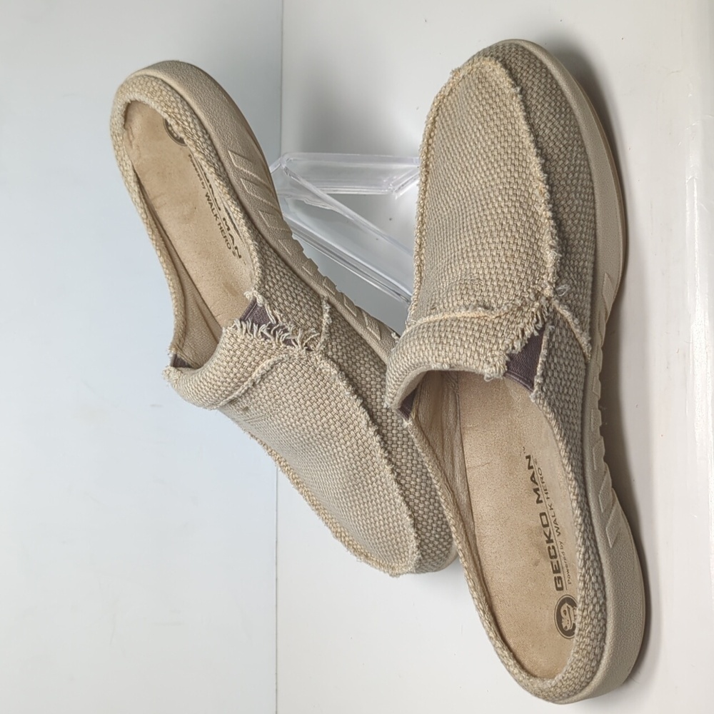Gecko Man By Walk Hero Metatarsal Canvas Slip-on Loafers Men's Size 8 EU 41.5 - Picture 11 of 14